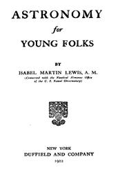 Astronomy for Young Folks