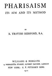Pharisaism, Its Aim And Its Method