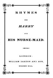 Rhymes for Harry and His Nurse-Maid