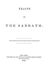 Tracts on the Sabbath