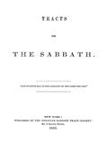 Tracts on the Sabbath