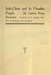 Indo-China and Its Primitive People
