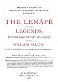 The Lenape and their Legends