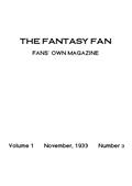 The Fantasy Fan November 1933 / The Fans` Own Magazine