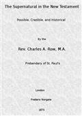 The Supernatural in the New Testament