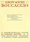 Giovanni Boccaccio, a Biographical Study