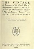 The Vintage / A Romance of the Greek War of Independence