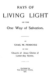 Rays of Living Light on the One Way of Salvation