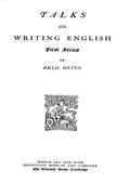 Talks on Writing English / First Series