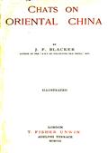 Chats on Oriental China