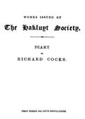 Diary of Richard Cocks, Volume II / Cape-Merchant in the English Factory in Japan 1615-1622 / with Correspondence
