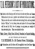 T. B. Peterson`s List of Publications (1857)