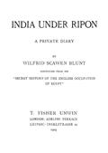 India Under Ripon: A Private Diary