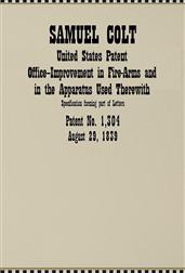 United States Patent Office Application?Improvement in Fire-Arms / and in the Apparatus Used Therewith