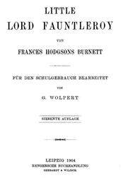Little Lord Fauntleroy (abridged) / Fur den Schulgebrauch bearbeitet