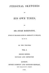Personal Sketches of His Own Times, Vol. 1 (of 3)