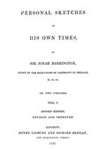 Personal Sketches of His Own Times, Vol. 1 (of 3)