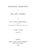 Personal Sketches of His Own Times, Vol. 3 (of 3)