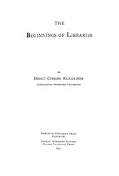 The Beginnings of Libraries