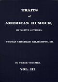 Traits of American Humour, Vol. III of III