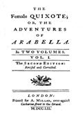 The Female Quixote, v. 1-2 / or, The Adventures of Arabella