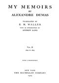 My Memoirs, Vol. II, 1822 to 1825