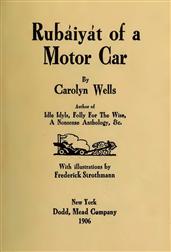 Rubaiyat of a Motor Car